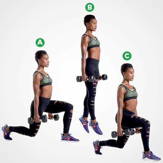 How to Do Jumping Lunges, Lunge Split Jumps