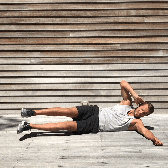 How To Do Oblique Crunch with Long Legs