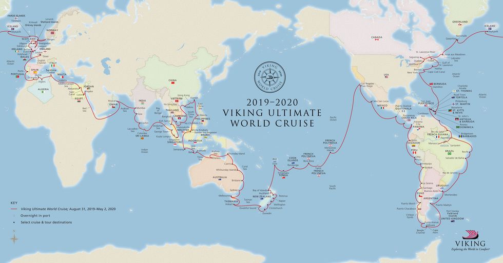 Around the world cruise