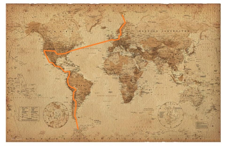 Wall, Text, Orange, Brown, Map, Beige, World, Atlas, 