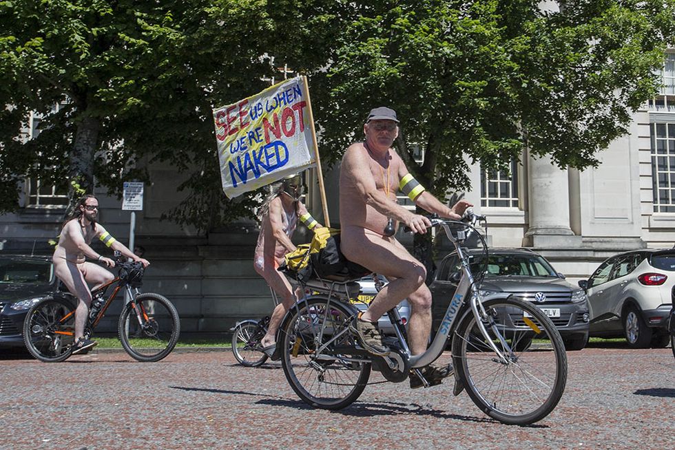 World Naked Bike Ride Cardiff