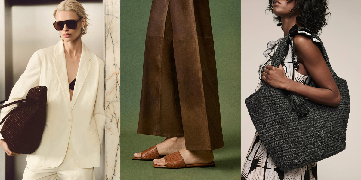 woven accessories by cos, charles and keith and mint velvet