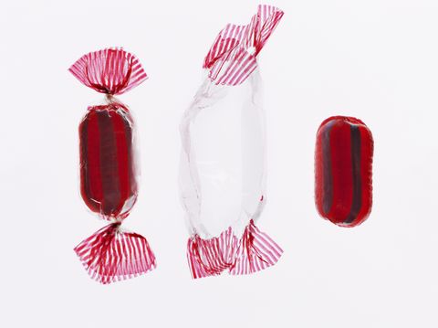 Wrapped and unwrapped hard candy