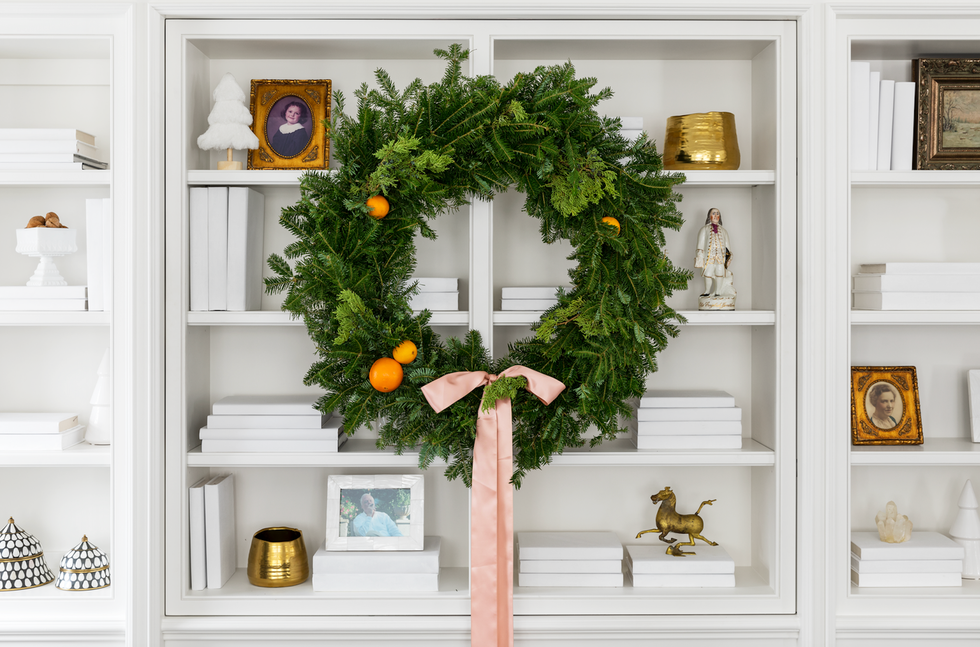 wreath with bows