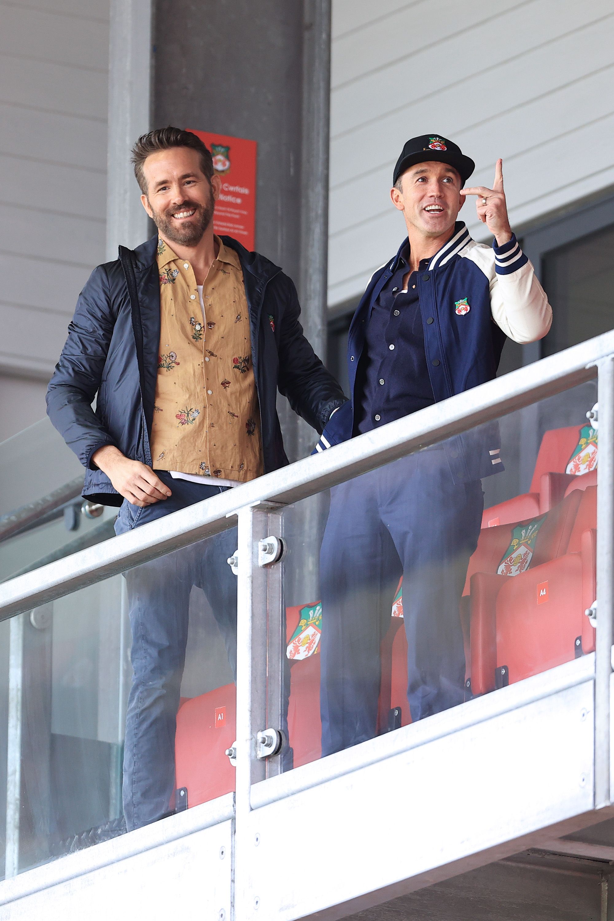 Wrexham owners Rob McElhenney and Ryan Reynolds treat Alpine F1 drivers  Pierre Gasly & Esteban Ocon to special gifts at Las Vegas Grand Prix