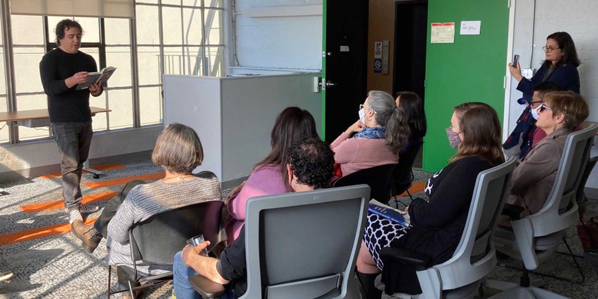 writers grotto, lee kravetz reading
