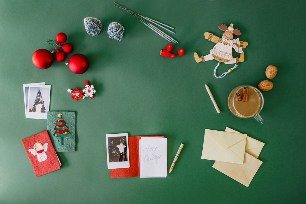 Writing Christmas cards