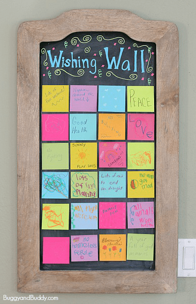 kids wishing wall activity