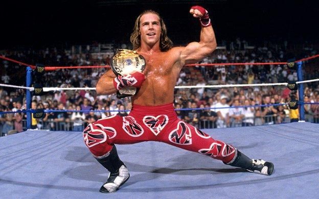 Download Shawn Michaels Flexing Muscle Wallpaper | Wallpapers.com