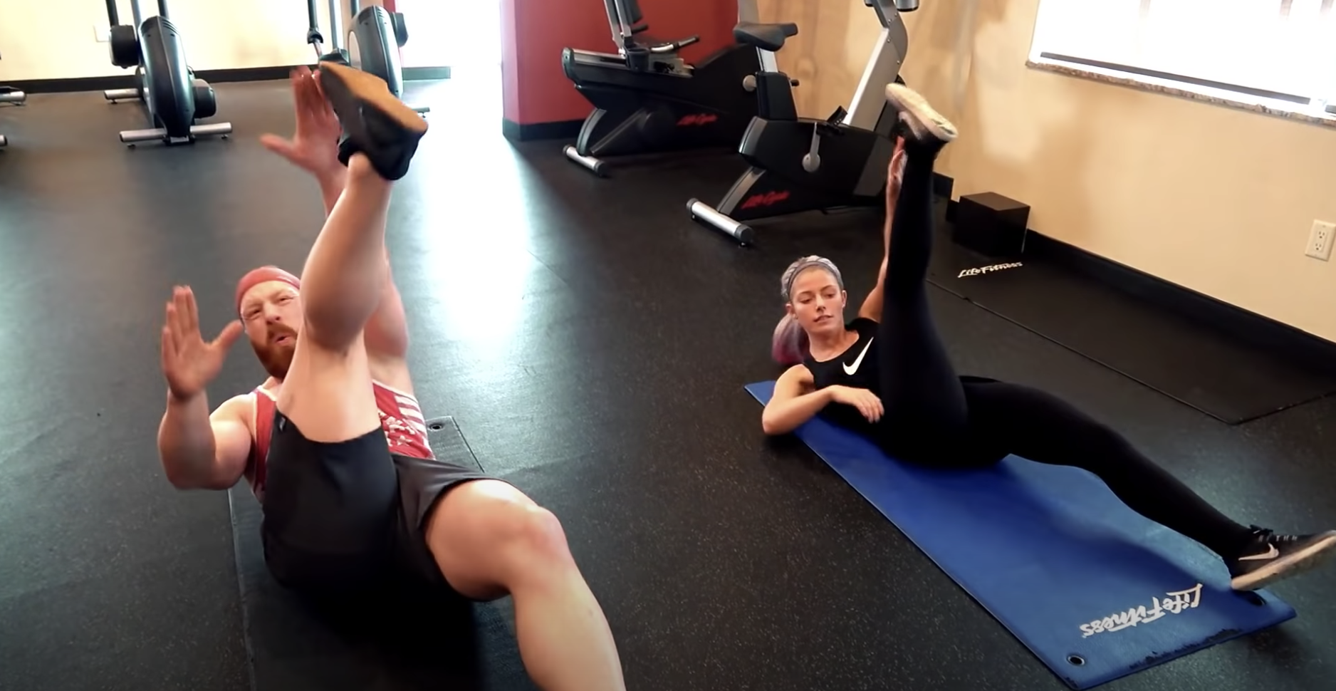 Alexa Billsa Sex Videos - WWE Superstars Sheamus and Alexa Bliss No-Equipment Workout Video