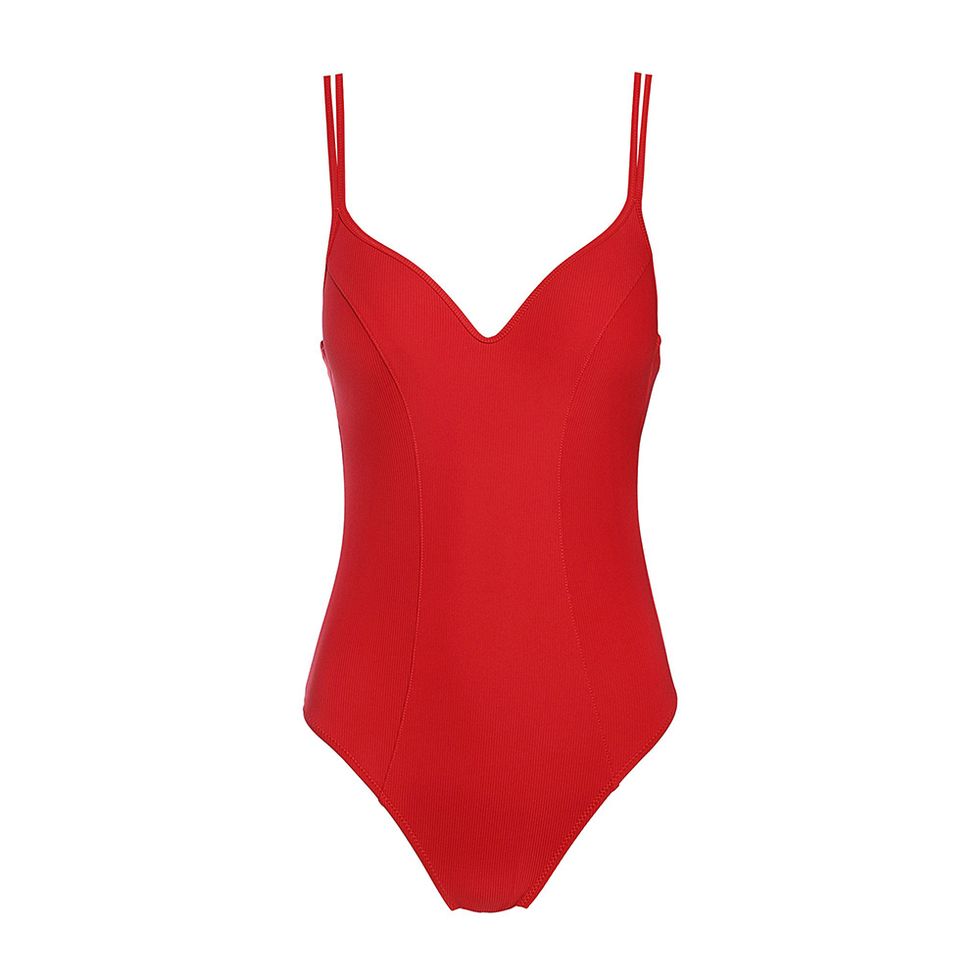 Clothing, One-piece swimsuit, Swimwear, Red, Lingerie, Maillot, Swimsuit bottom, Lingerie top, Undergarment, Leotard, 