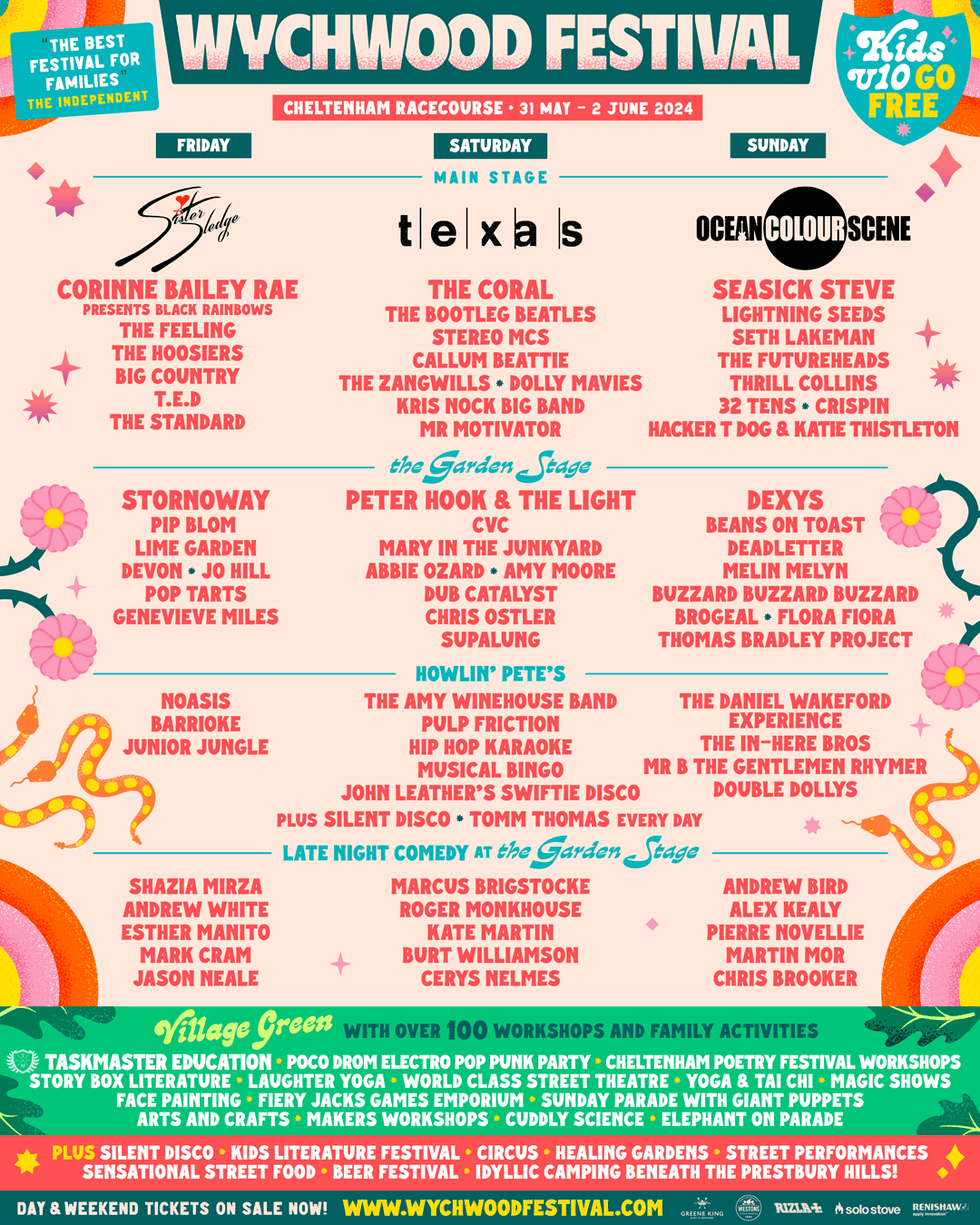 Best UK music festivals 2024 near me - see all line-up posters