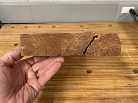 scrap of cherry wood slab