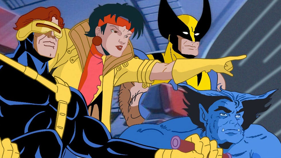 serie animada de x men con ciclope bestia y jubilo