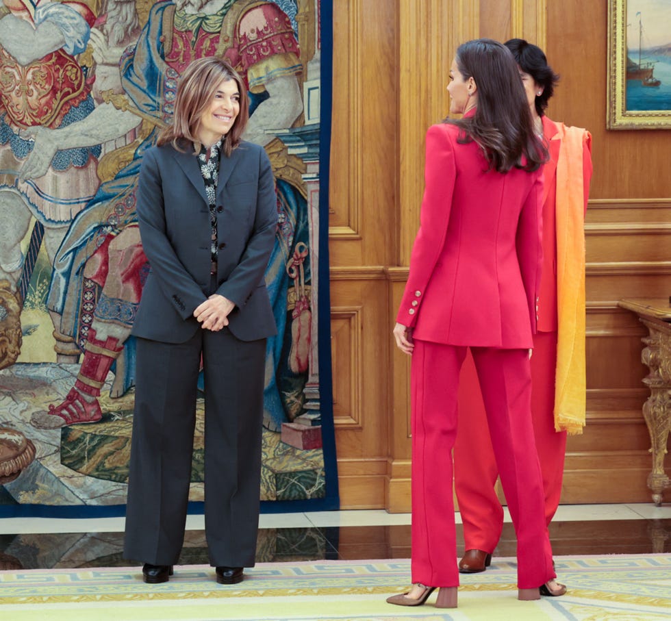 letizia y xandra en una audiencia en zarzuela
