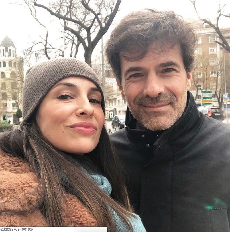 xenia tostado y rodolfo sancho en una imagen de su instagram