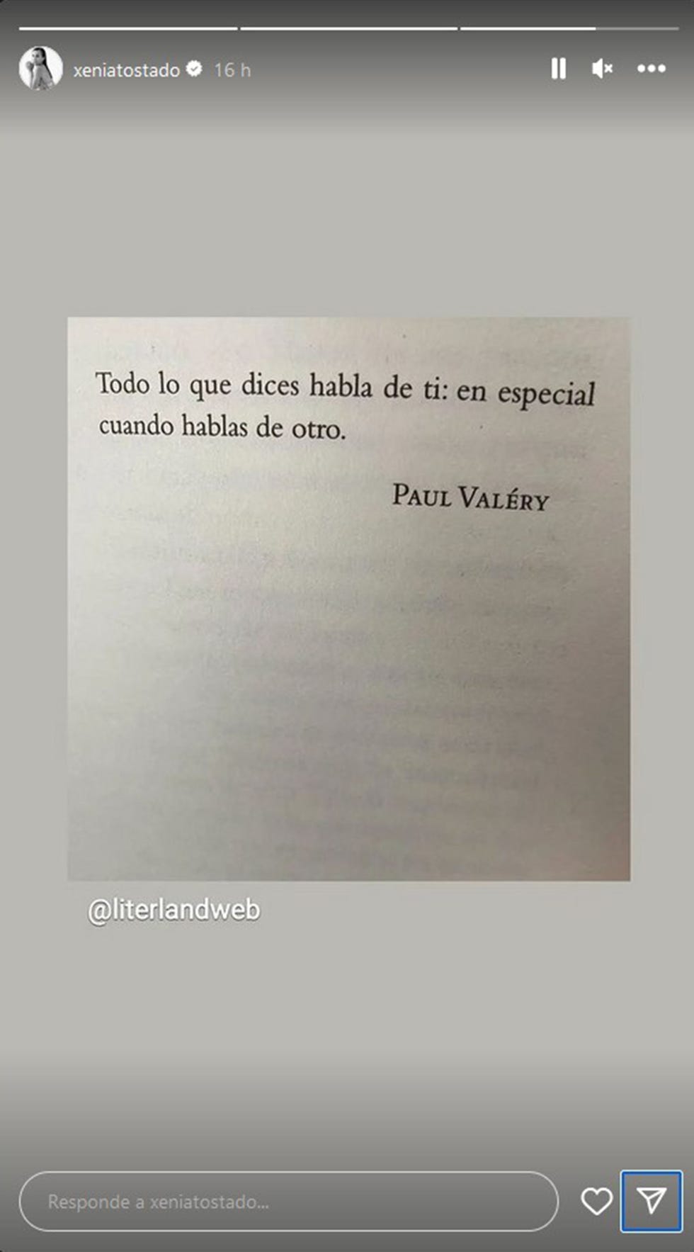 las palabras que la actriz ha compartido en sus redes sociales