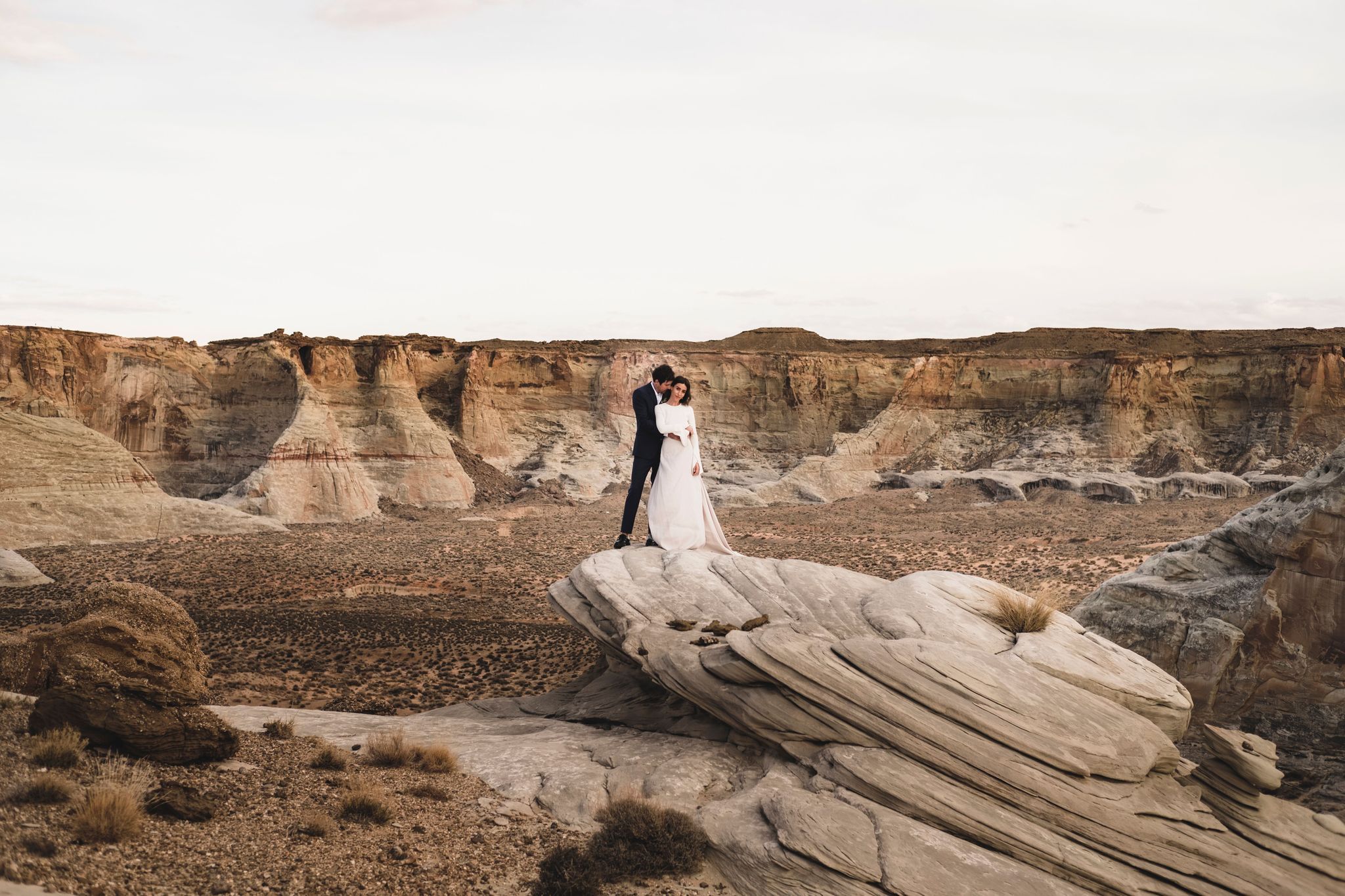 Photograph, Badlands, Wadi, Dress, Rock, Landscape, Bride, Photography, Formation, Geology, 