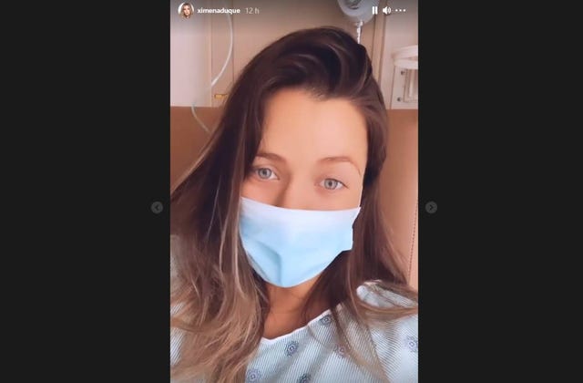 ximena duque hospitalizada