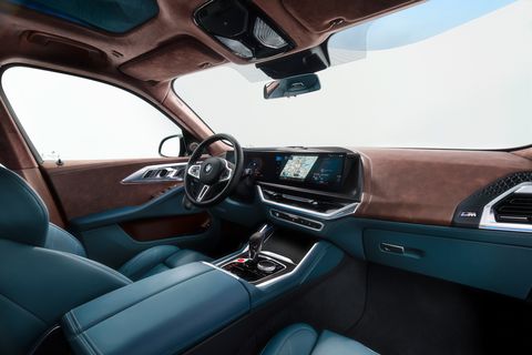 2023 bmw xm interior in brown