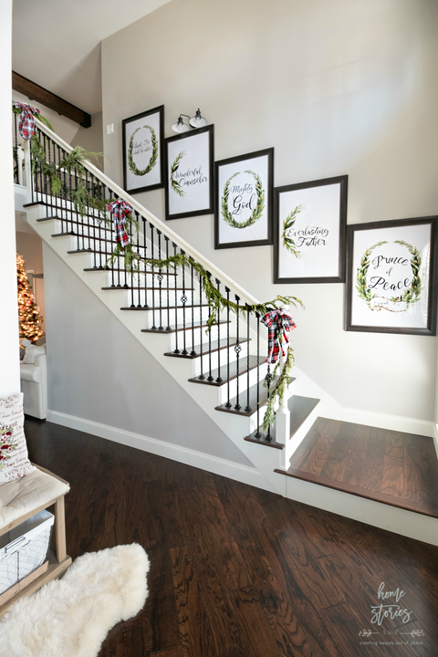 decorative prints stair decor