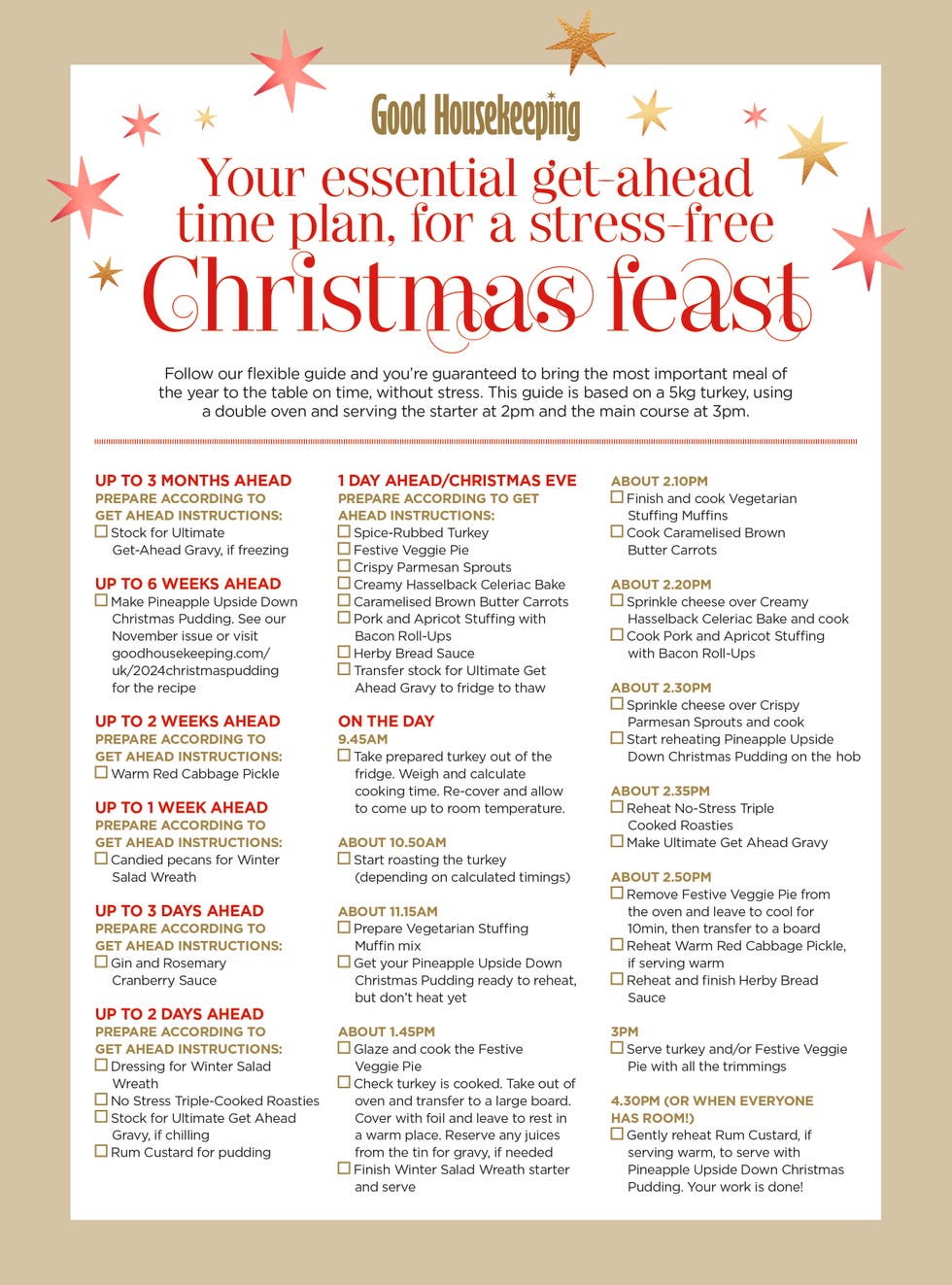 christmas 2024 time plan