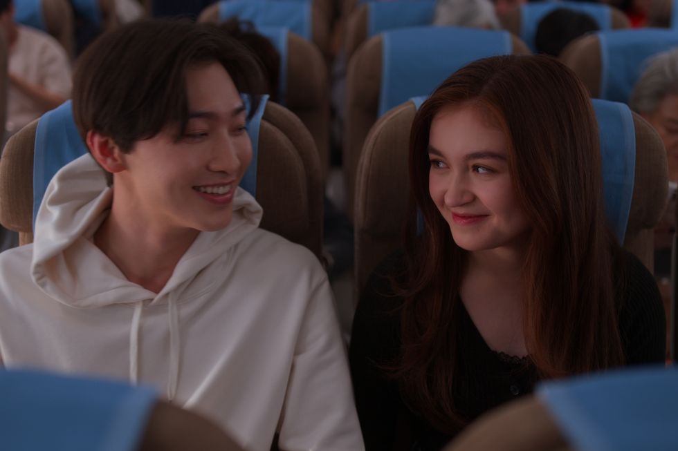 xo, kitty l to r sang heon lee as min ho, anna cathcart as kitty song covey in episode 110 of xo, kitty cr courtesy of netflix © 2023