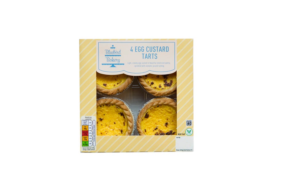 Aldi 4 egg custard tarts 