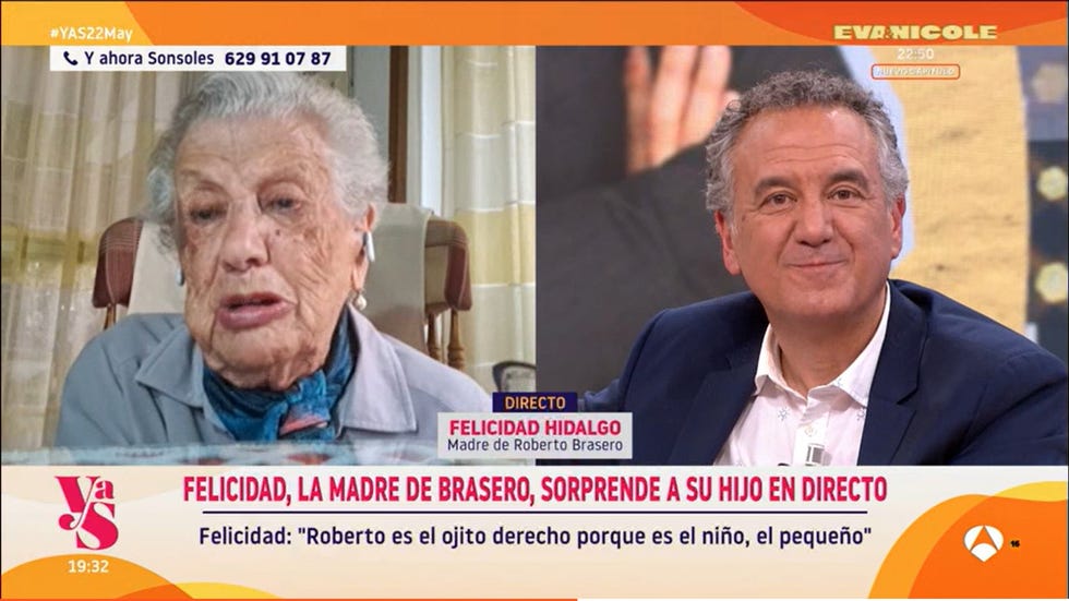 roberto brasero emociona madre y ahora sonsoles