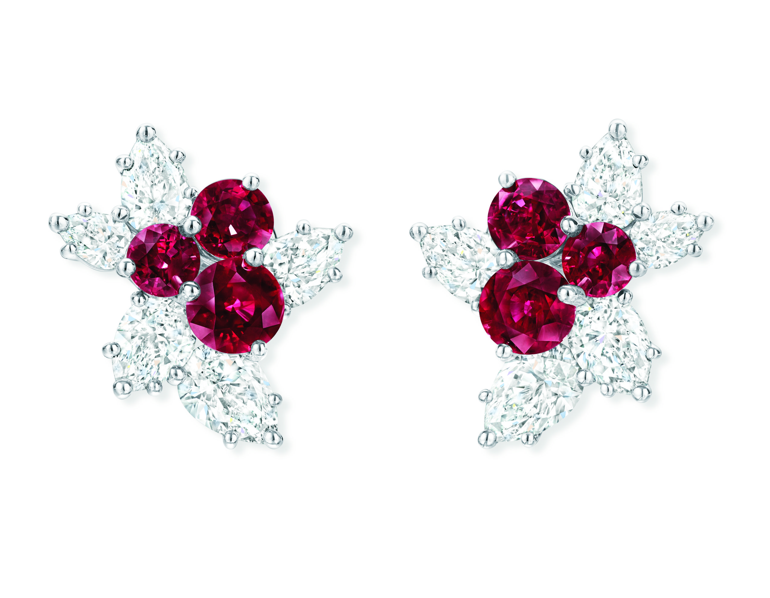 harry winston berry cluster earrings