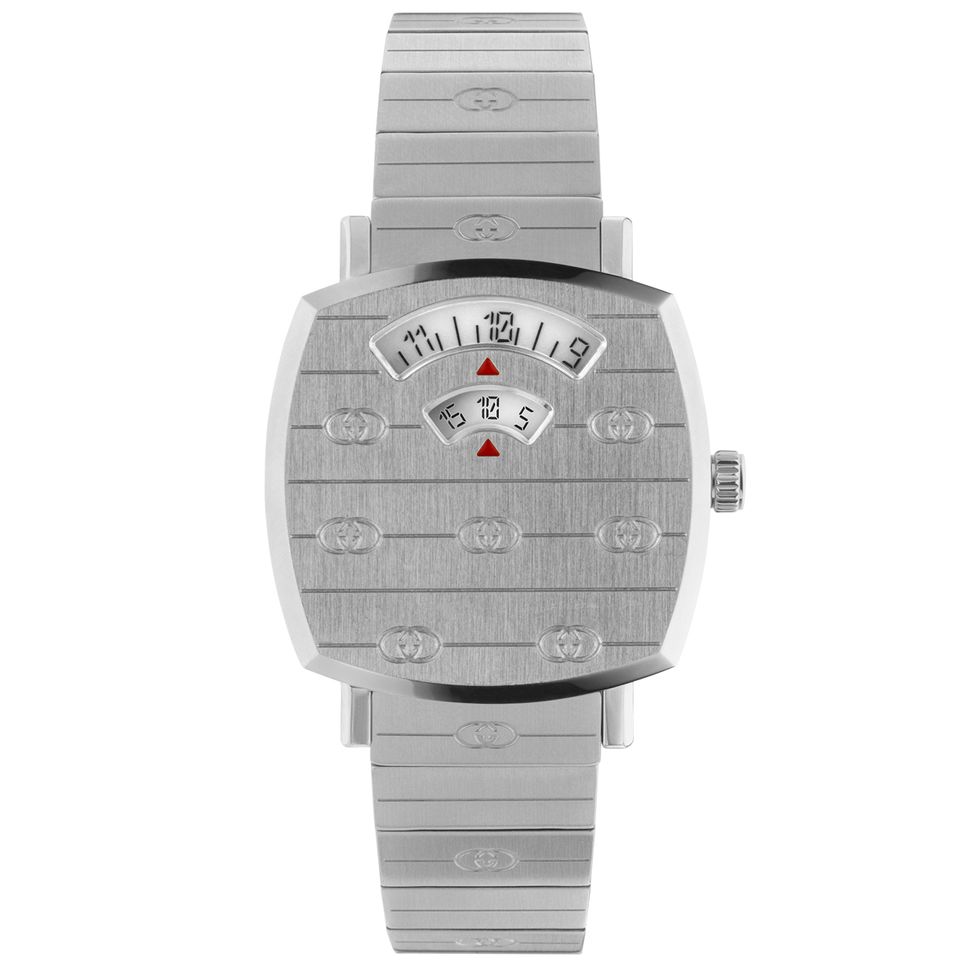 Product, Watch, Font, Watch accessory, Grey, Parallel, Analog watch, Circle, Rectangle, Strap, 