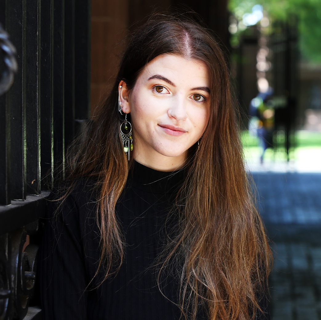 yale junior alicia abramson and the university in black and white