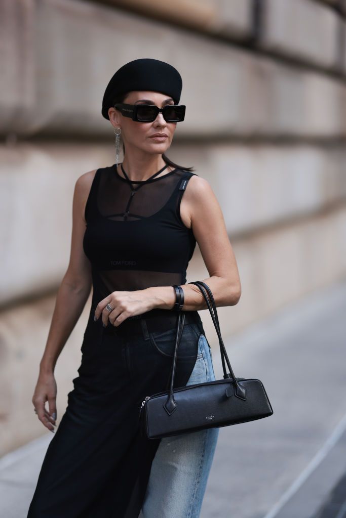 East West Handbags Were a Top New York Fashion Week Street Style Trend