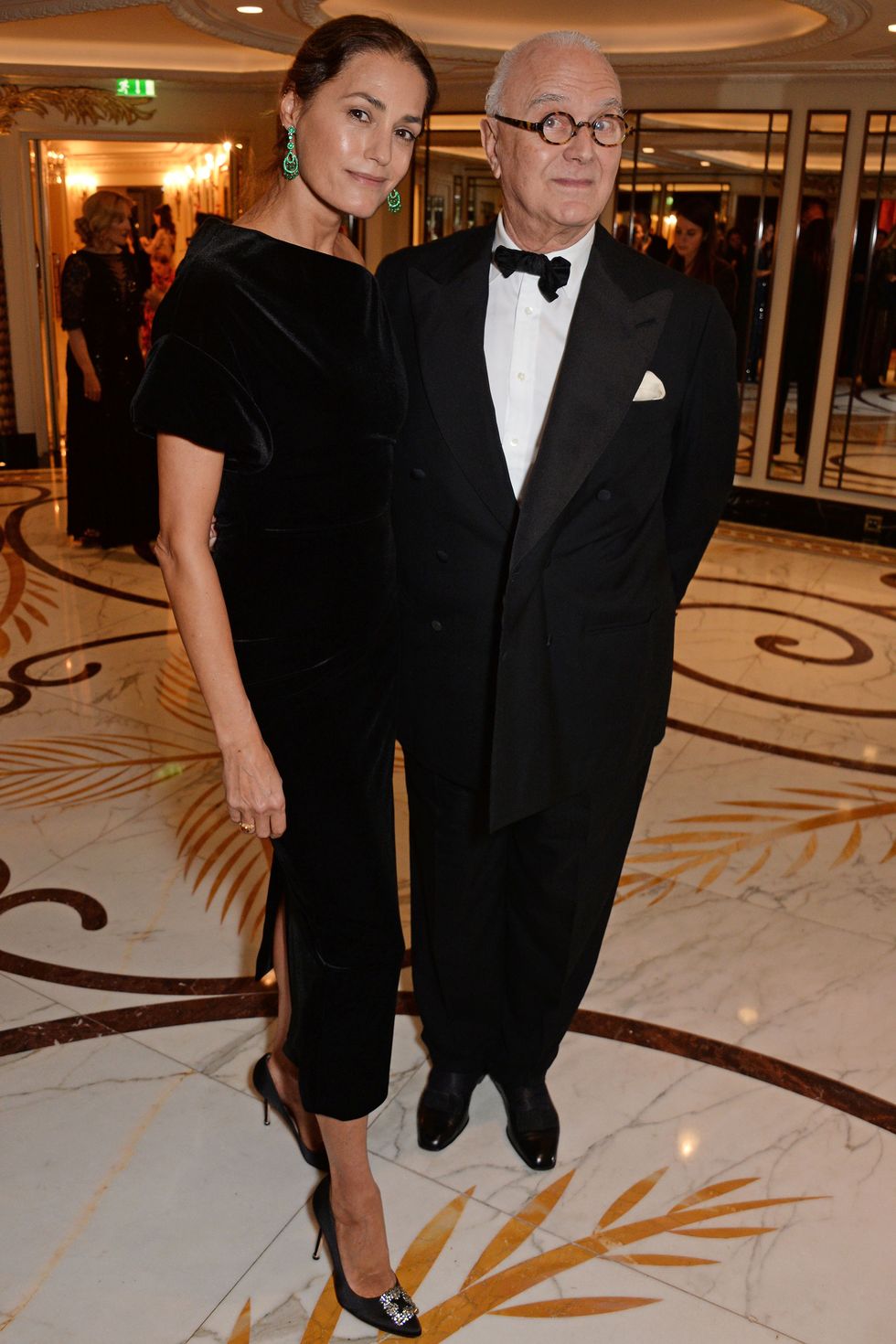 Yasmin Le Bon and Manolo Blahnik at the 2018 Walpole Luxury Awards