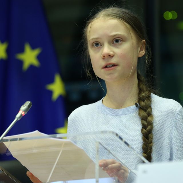 swedish climate activist greta thunberg in brussels