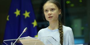 swedish climate activist greta thunberg in brussels