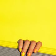 yellow and orange manicure