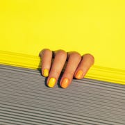 yellow and orange manicure