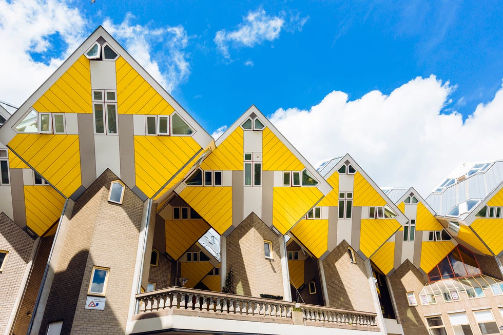 rotterdam yellow cubic houses