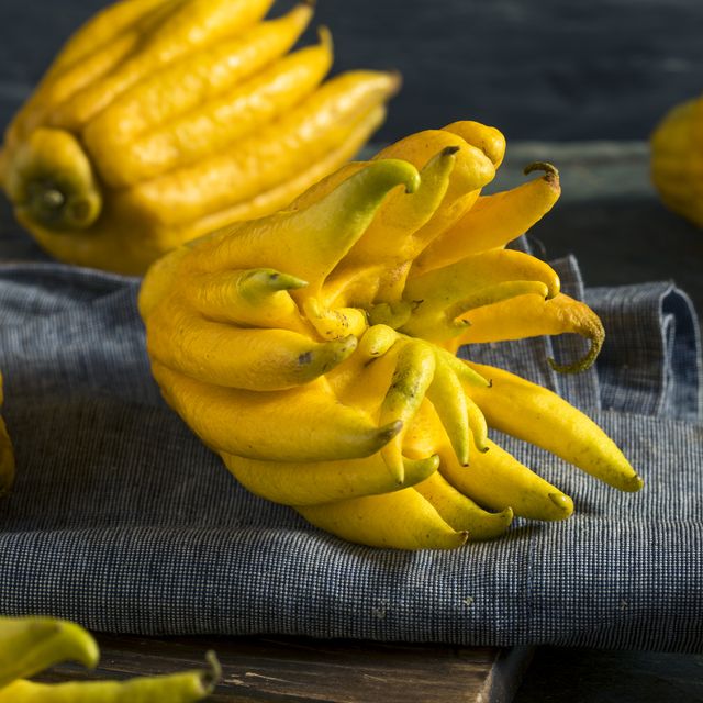 yellow organic buddhas hand citrus