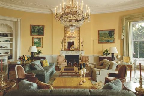 ﻿the yellow oval room of the white house, designed by michael s smith