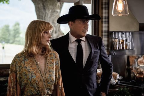 kevin costner and kelly reilly play the father daughter pair john and beth dutton ﻿on yellowstone