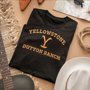 yellowstone dutton ranch logo t shirt in black