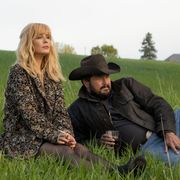 kelly reilly and cole hauser in yellowstone season 5