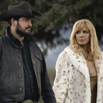 'yellowstone' season 5 cast members kelly reilly as beth dutton and cole hauser as rip wheeler