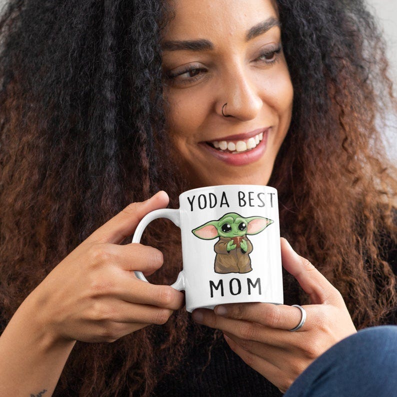 Yoda Best Mom - Custom Gift for Mom, Funny Yoda Mug, Custom