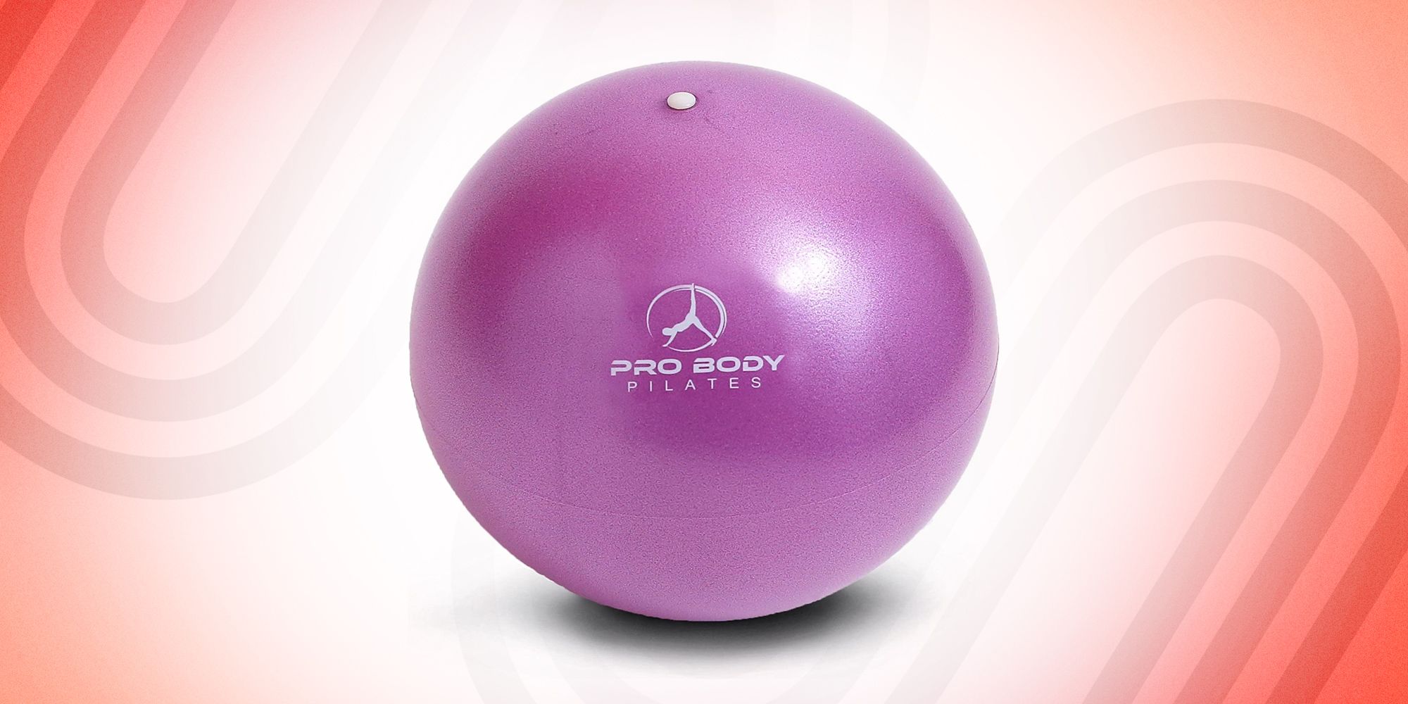 Pilates Core Set: Ring, Band & Ball Kit with Exercise Poster, Purple