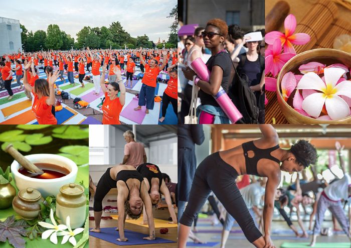 Physical fitness, Collage, Yoga, Leisure, Art, Exercise, Recreation, Aerobic exercise, Dance, Aerobics, 