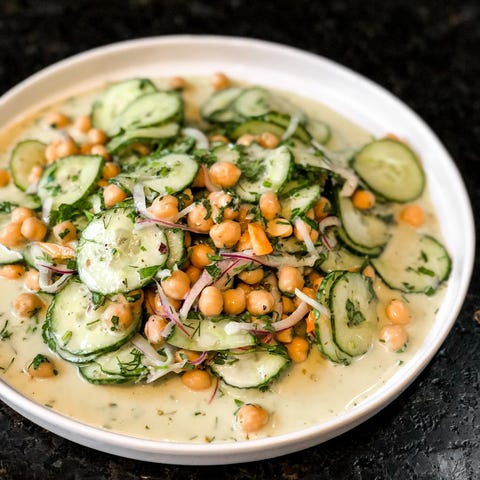 chickpea  cucumber salad