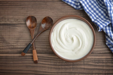 Yogurt in bowl Yogurt in bowl